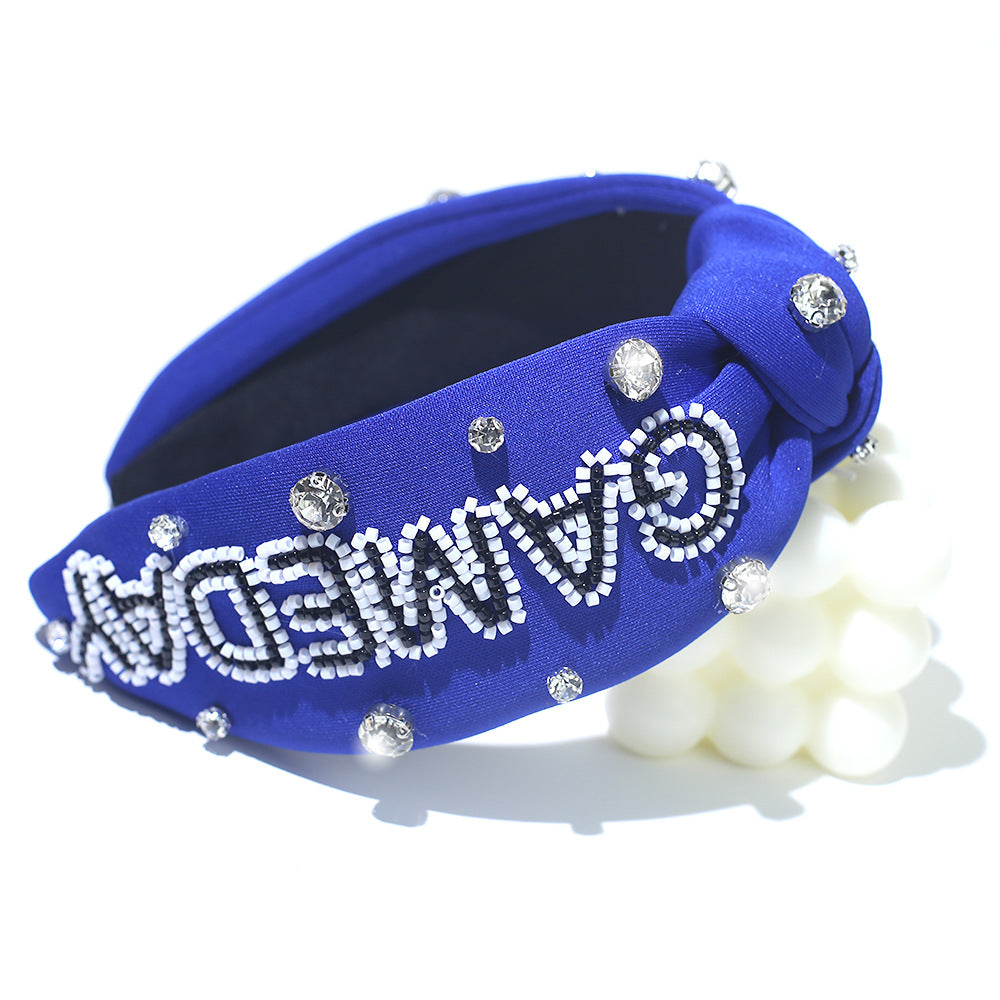 （Pre Order）Girls Stylish GAMEDAY Rhinestone Headband