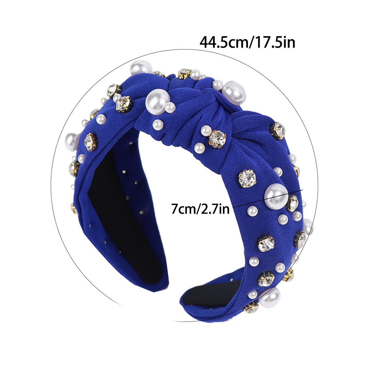 （Pre Order）Stylish Pearl Rhinestone Headband