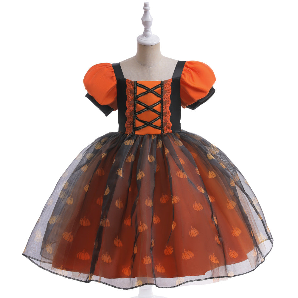 （Pre Order）Girls Halloween Costumes Tulle Dress