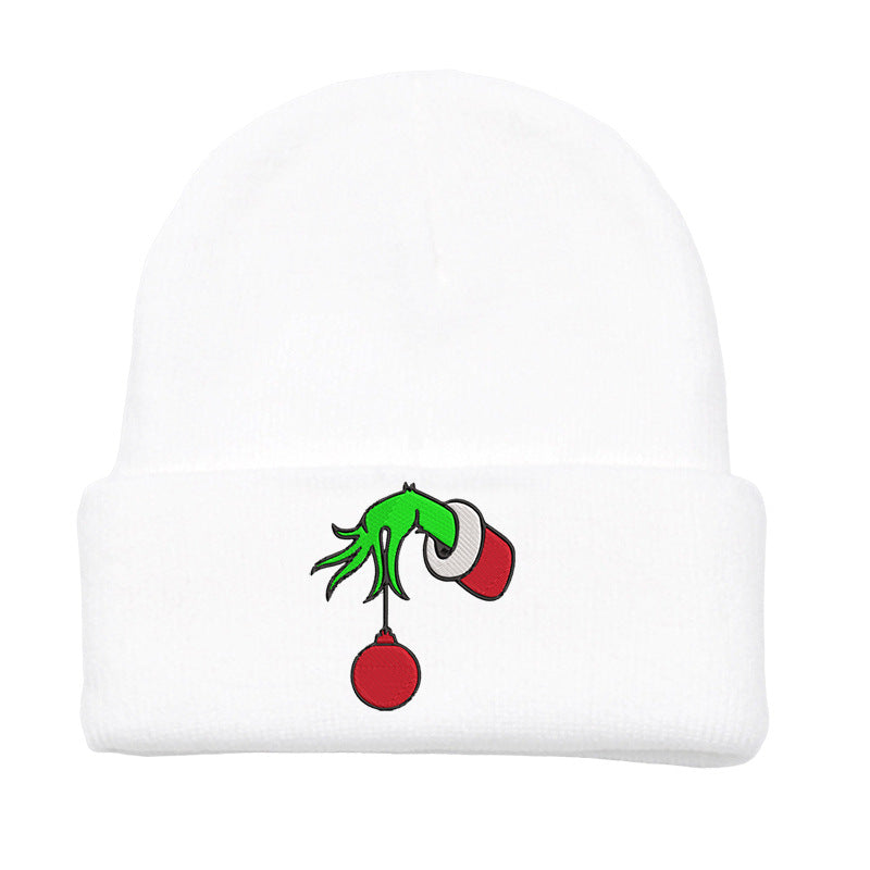 （Pre Order）Adults Christmas Embroidered Knitted Hat