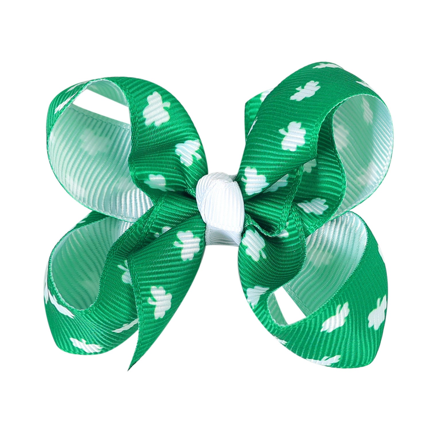 （Pre Order）Girls St.Patrick's Day Shamrock Bow Hair Clip