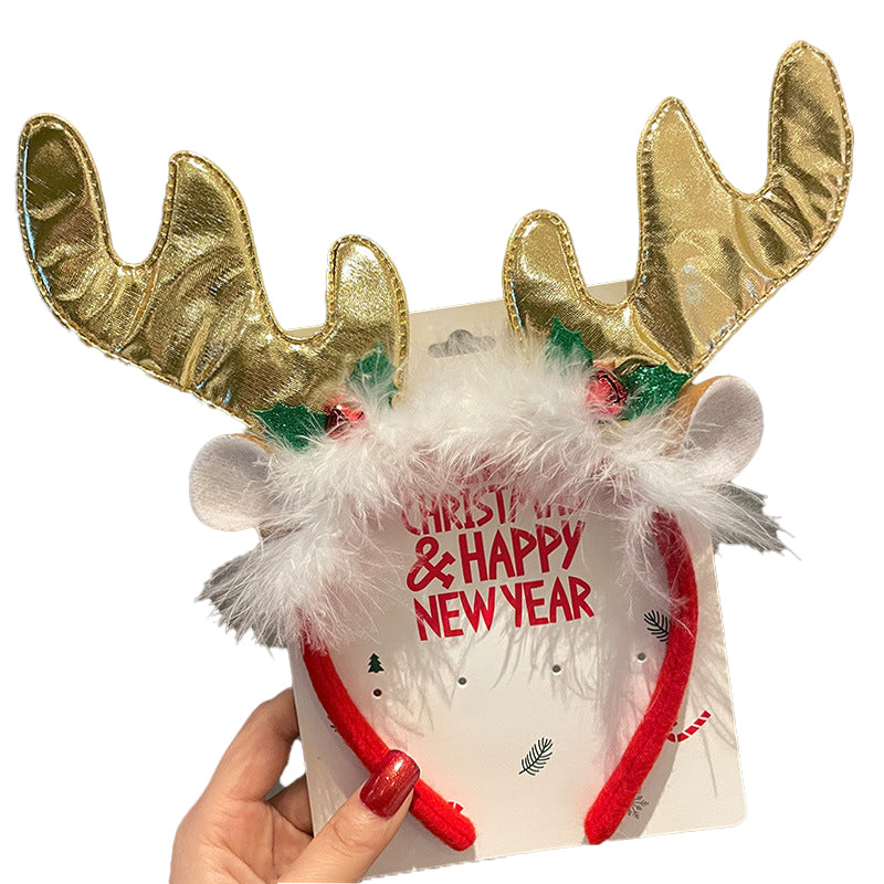 （Pre Order）Christmas Elk Bow Headband