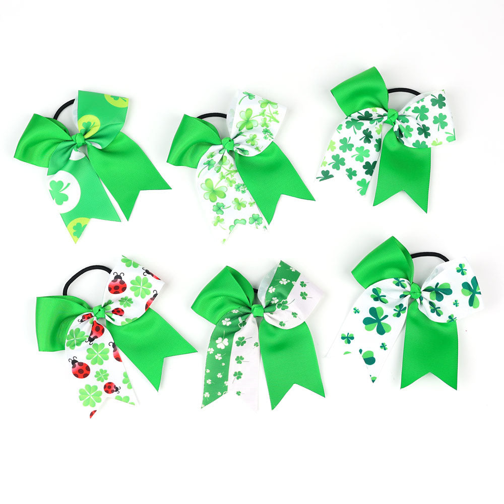 （Pre Order）Girls St. Patrick's Day Shamrock Hair Tie