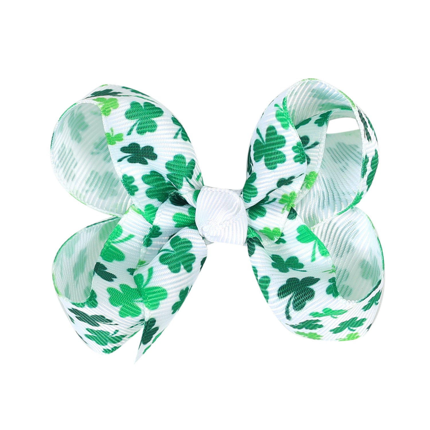 （Pre Order）Girls St.Patrick's Day Shamrock Bow Hair Clip