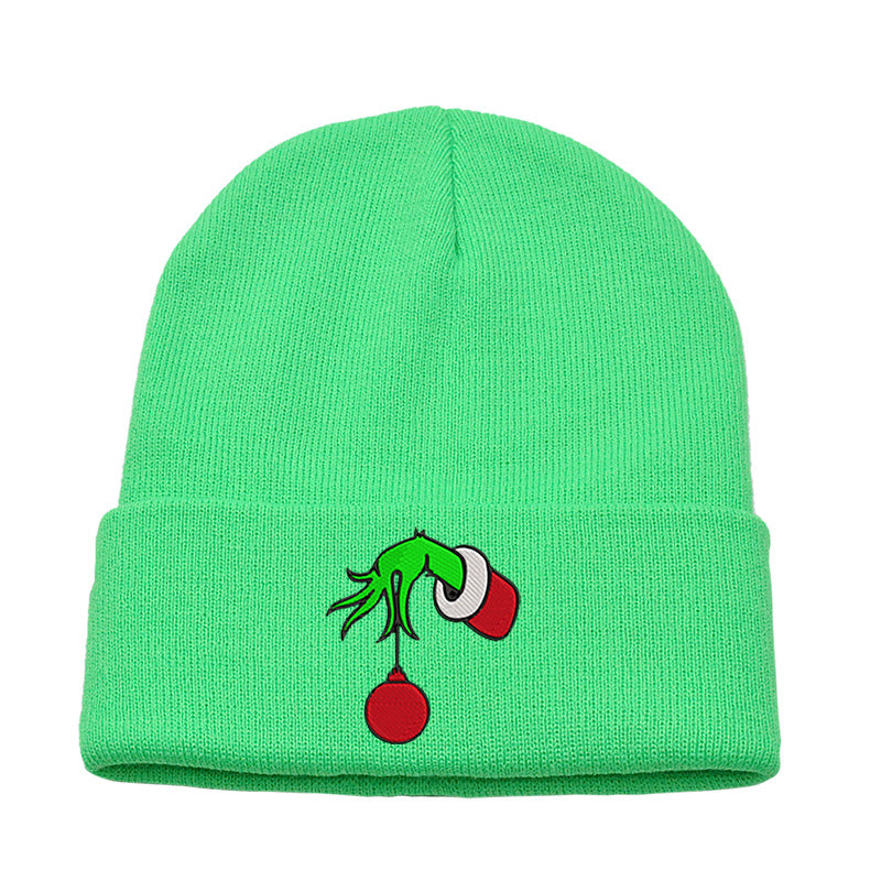 （Pre Order）Adults Christmas Embroidered Knitted Hat