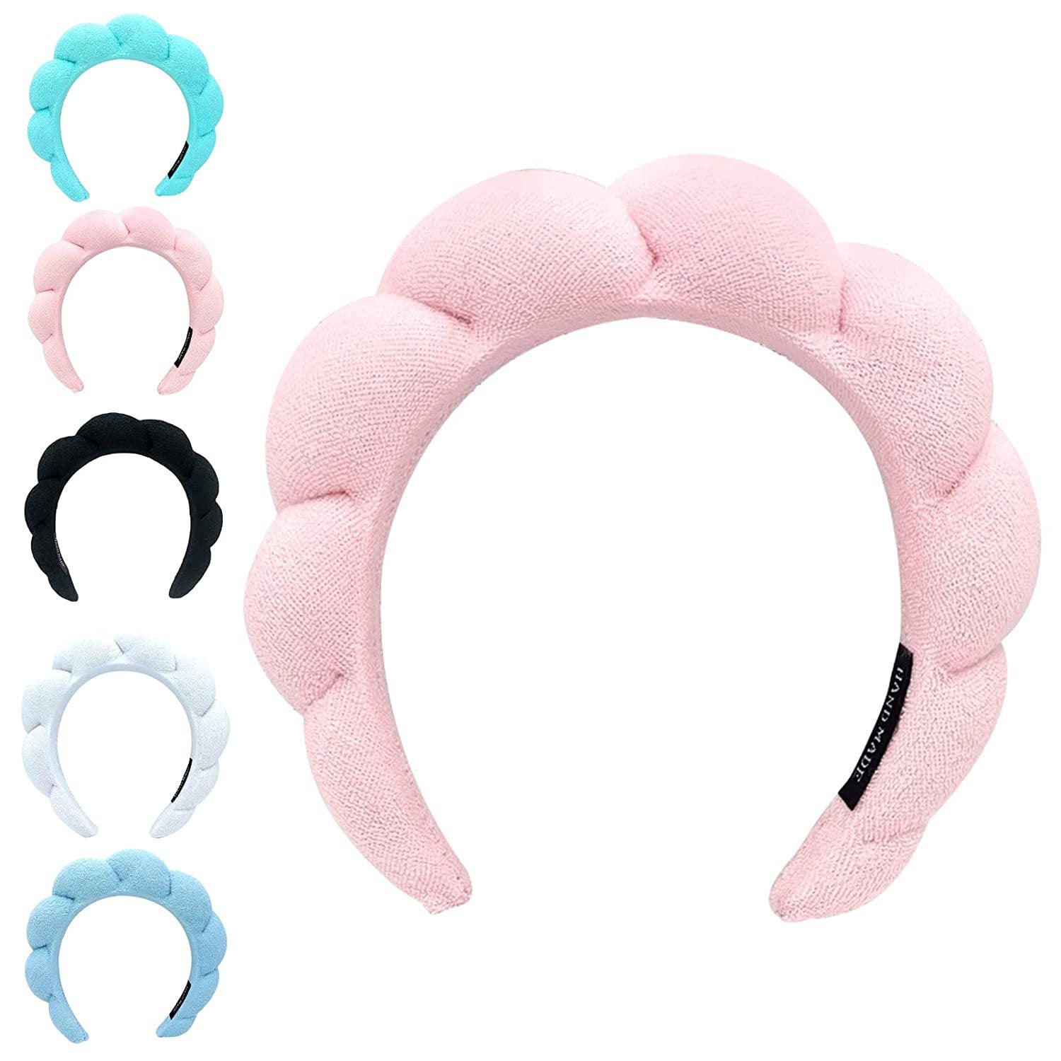 （Pre Order）Sponge Terry Scalloped Headband For Washing Face Makeup