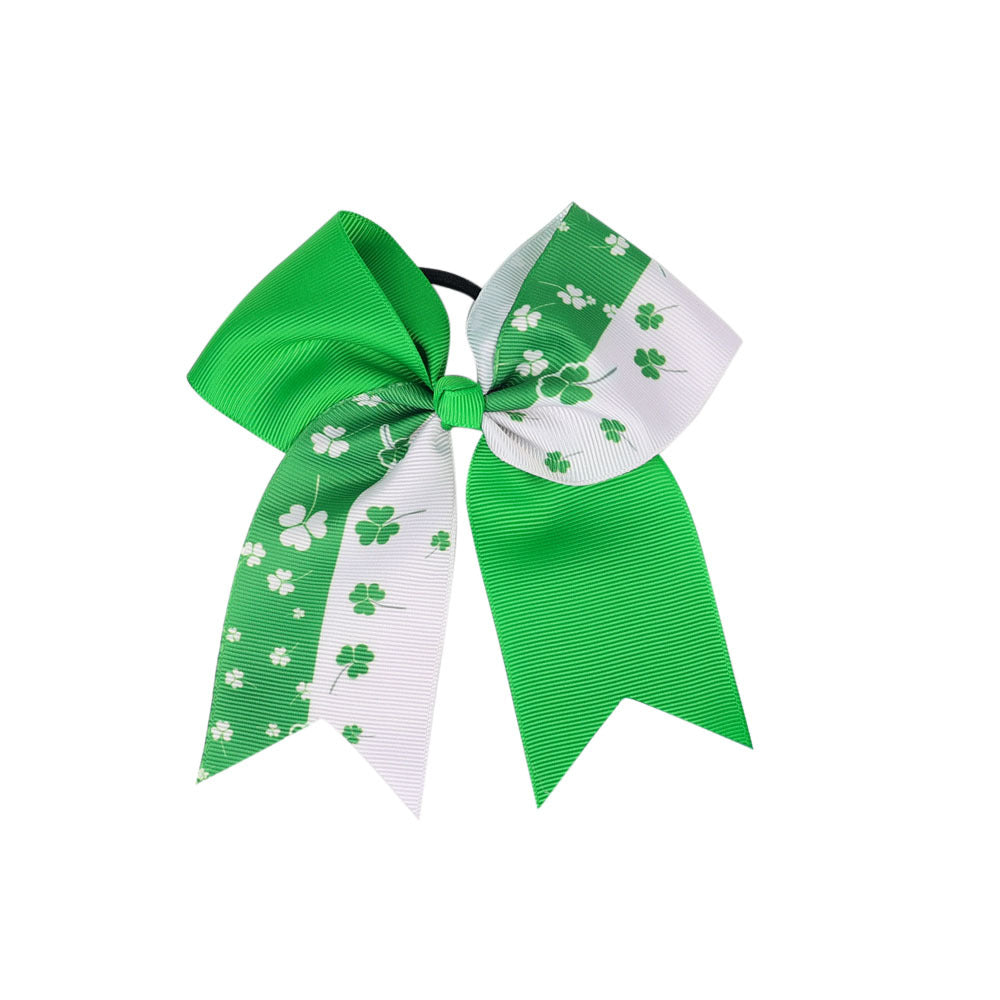 （Pre Order）Girls St. Patrick's Day Shamrock Hair Tie