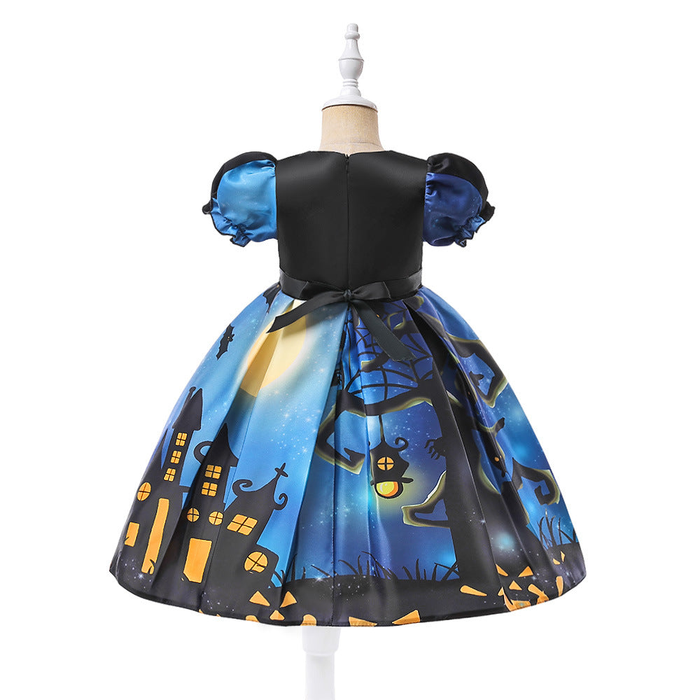 （Pre Order）Girls Halloween Costumes Dress With Bag