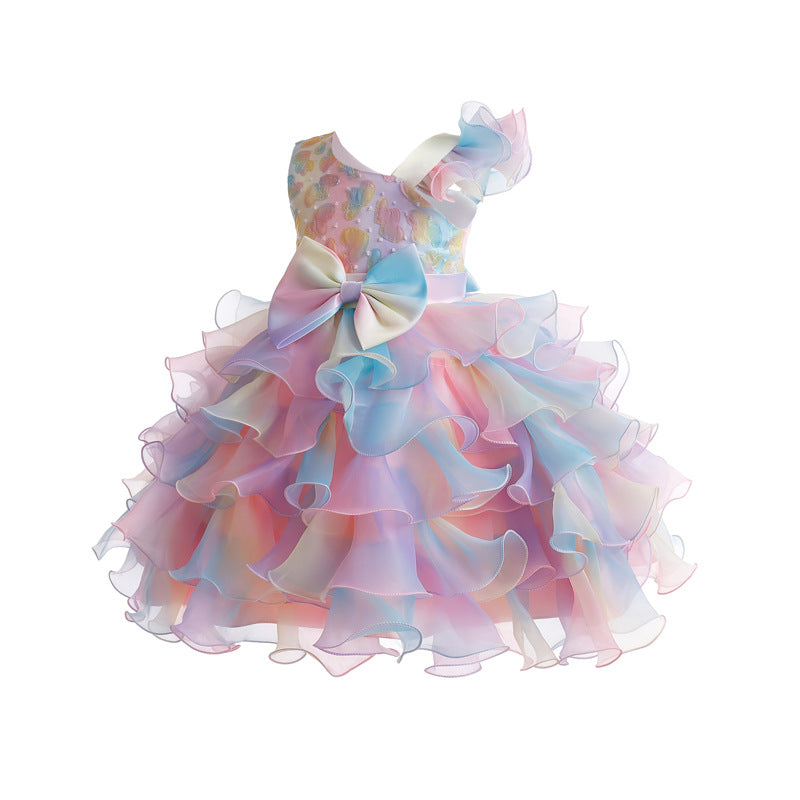 （Pre Order）Girls Easter Bow-tie Fluffy Dress