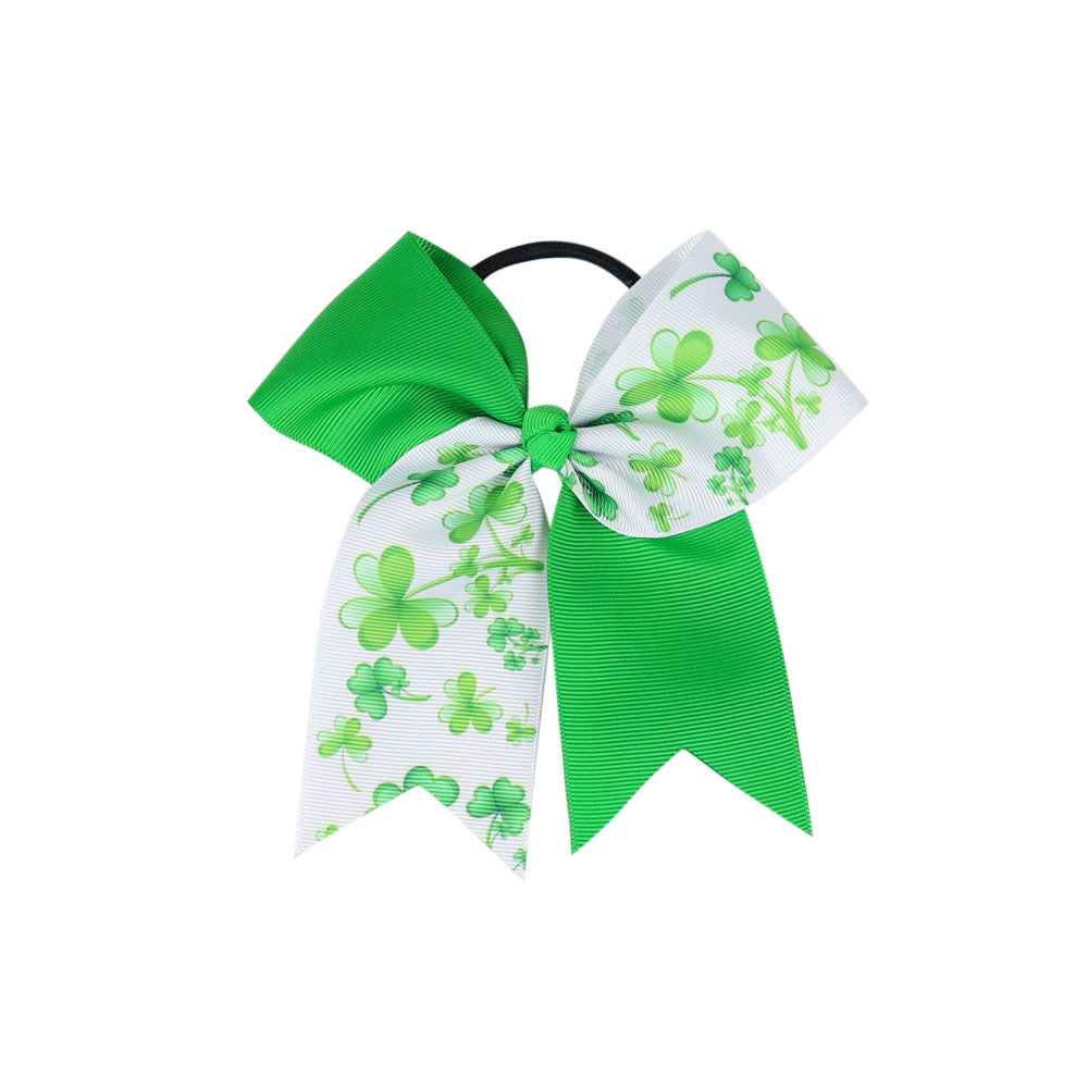 （Pre Order）Girls St. Patrick's Day Shamrock Hair Tie