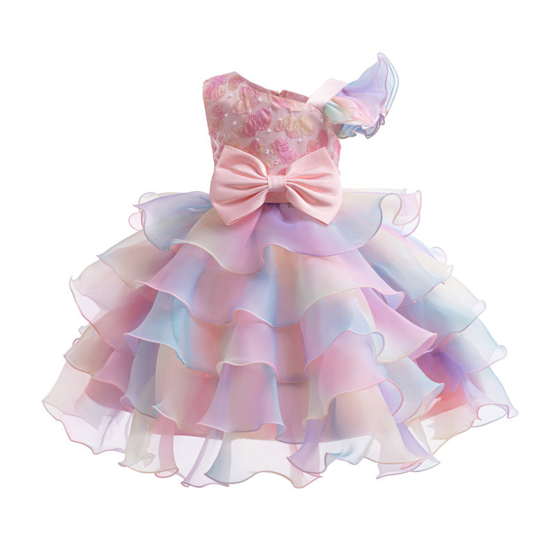 （Pre Order）Girls Easter Bow-tie Fluffy Dress