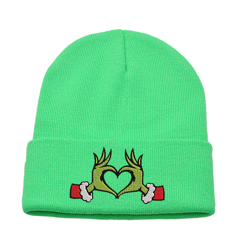 （Pre Order）Adults Christmas Embroidered Knitted Hat