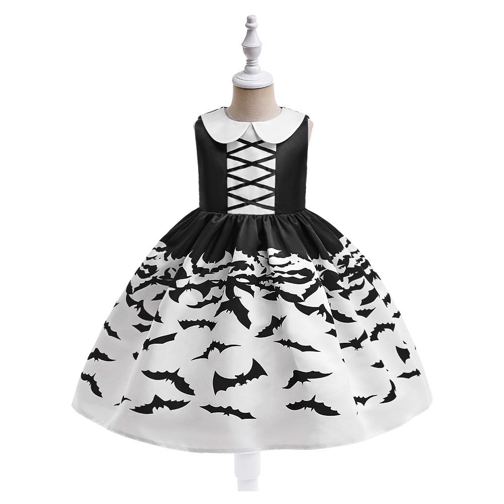 （Pre Order）Girls Halloween Costumes Dress With Bag