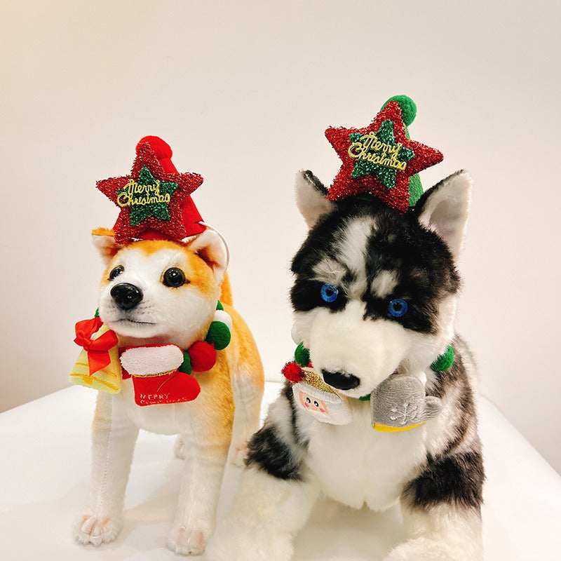 （Pre Order）Christmas Pets Collar and Hat