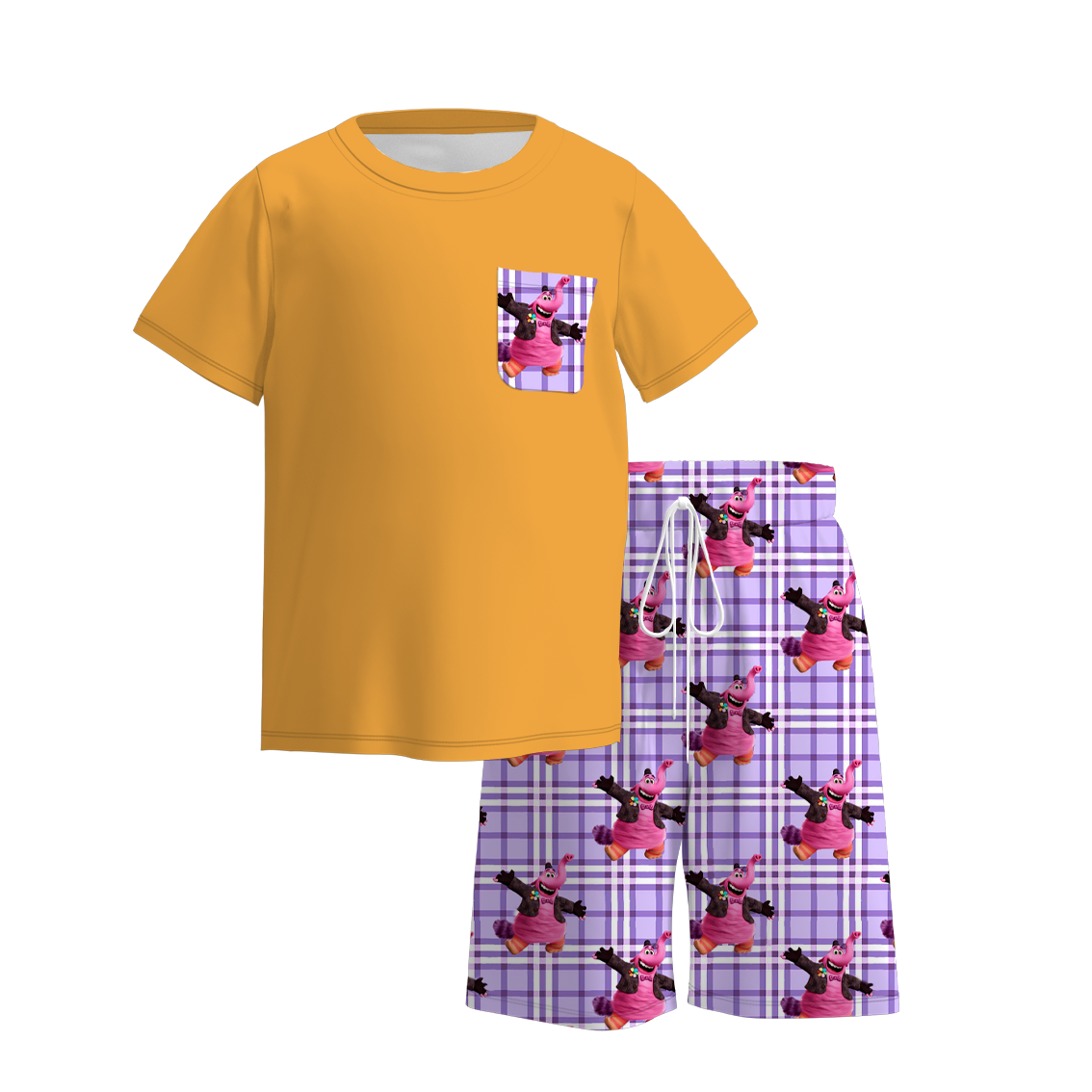 （Pre Order）Boys Summer Cartoon Print Short Set