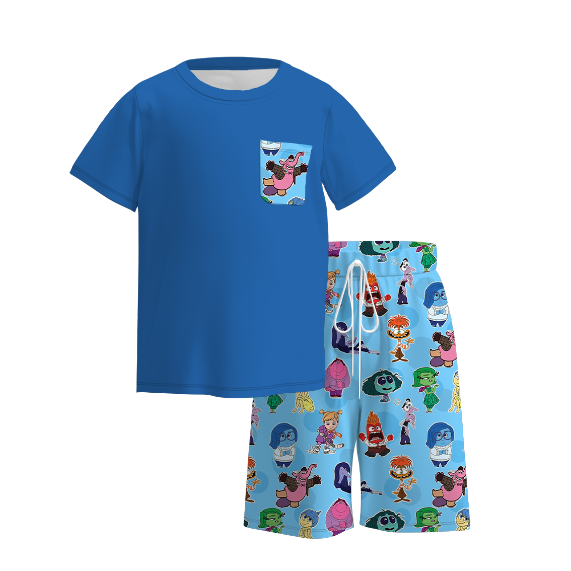 （Pre Order）Boys Summer Cartoon Print Short Set