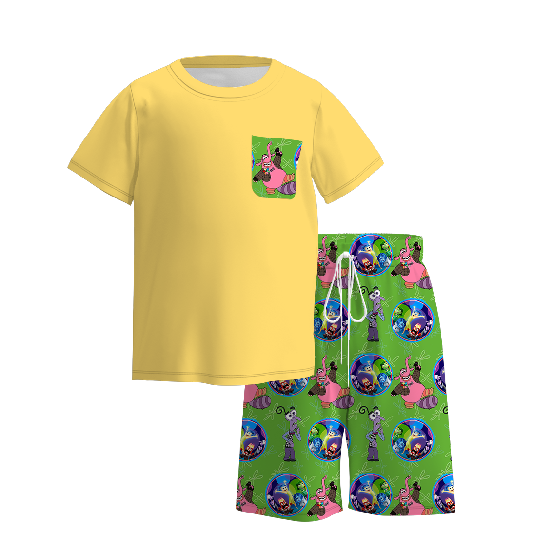 （Pre Order）Boys Summer Cartoon Print Short Set