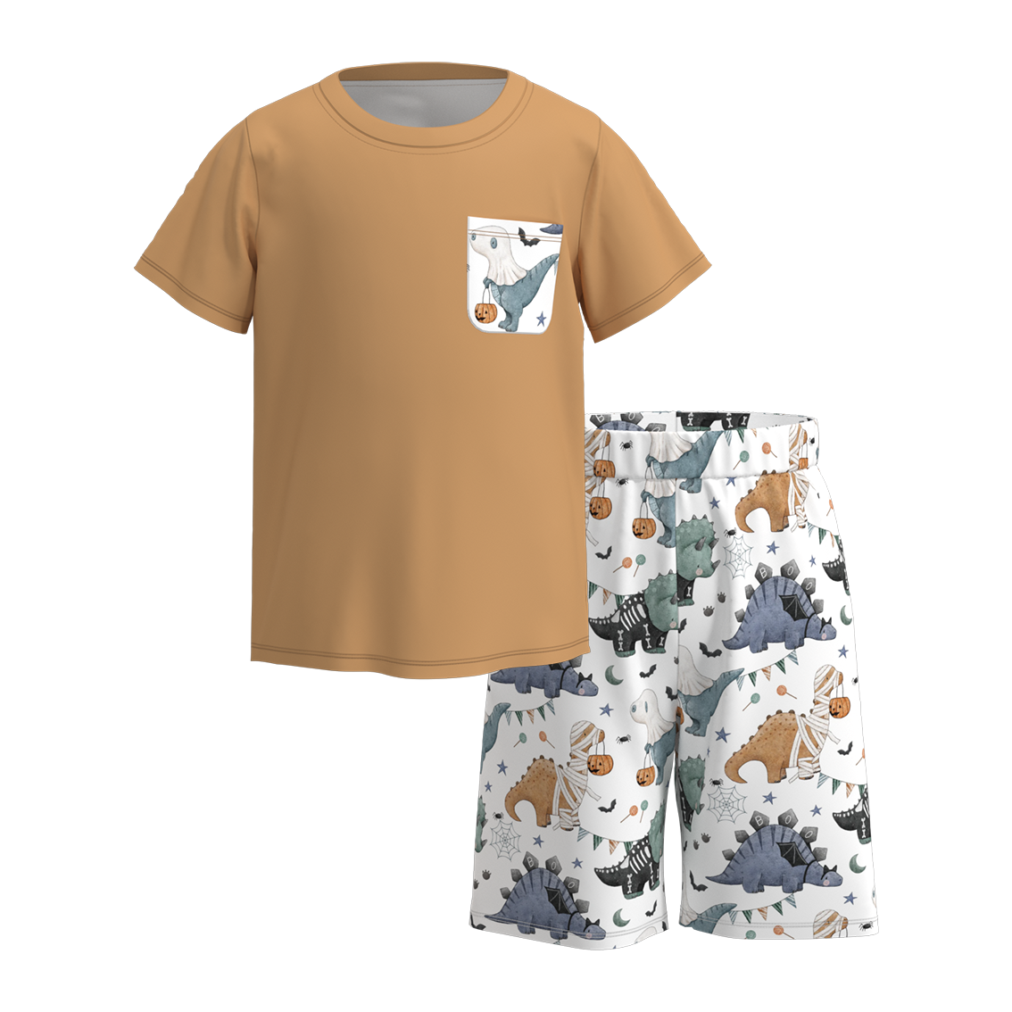 （Pre Order）Boys Summer Dinosaurs Print Short Set