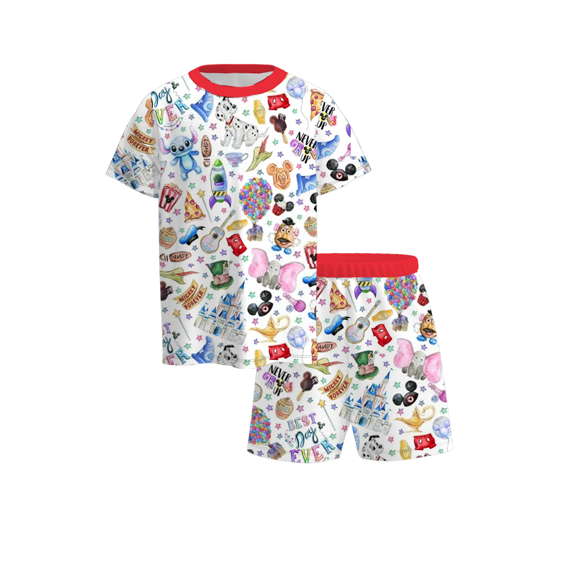 （Pre Order）Boys Spring and Summer Cartoon Print Pajamas