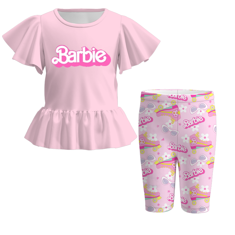 (Pre Order)Girls Summer Character Short Set