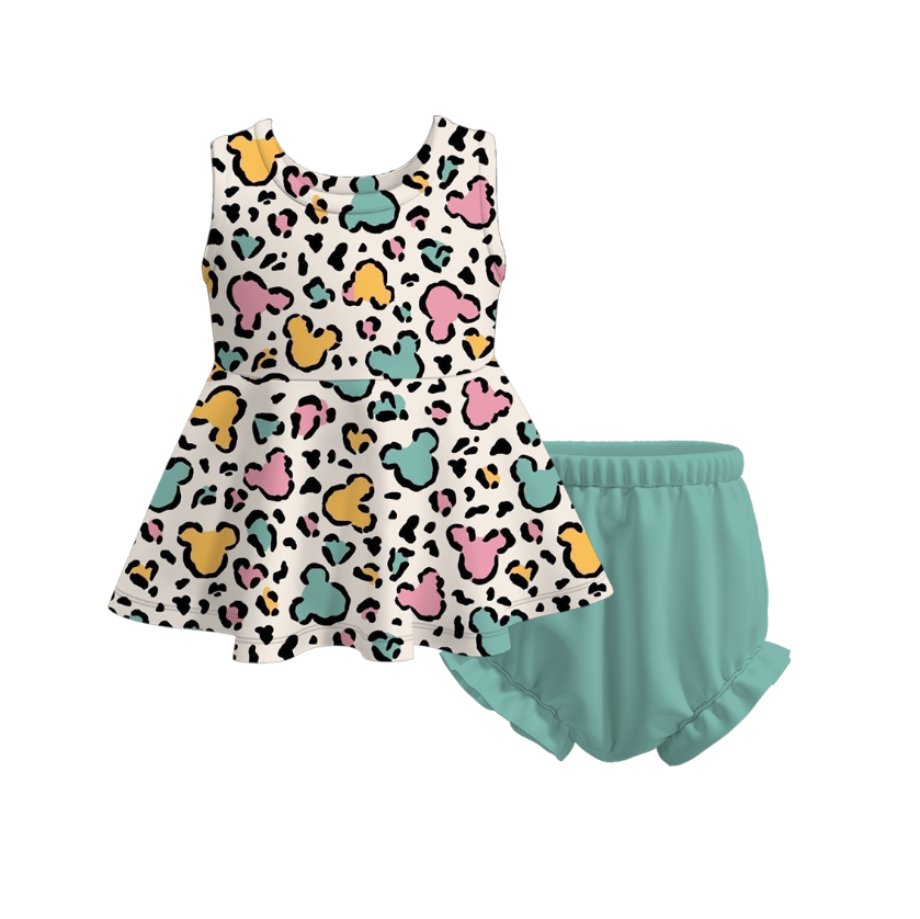 (Pre Order)Baby Girls Character Print Shorts Set