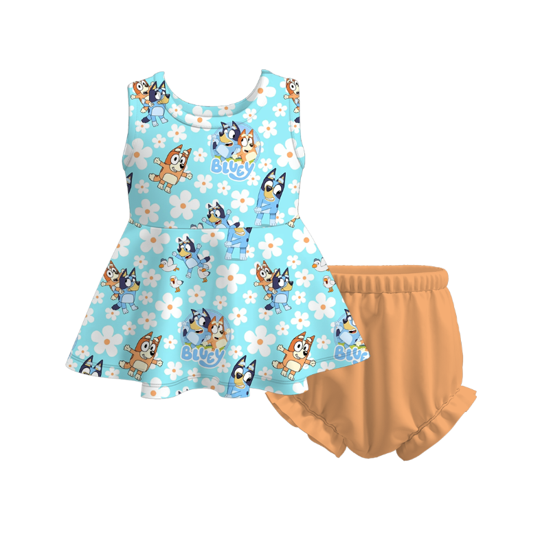 (Pre Order)Baby Girls Character Print Shorts Set