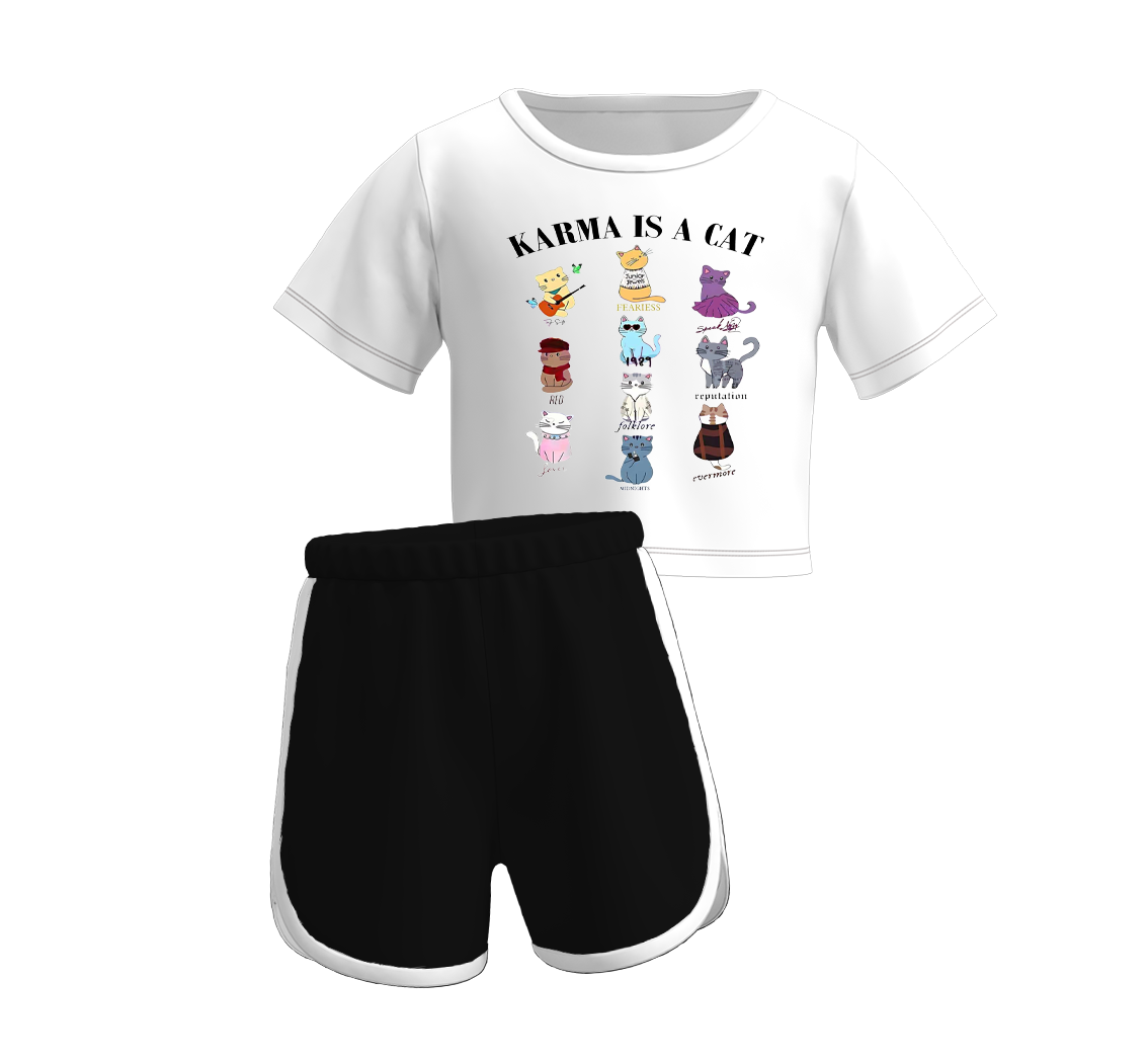 （Pre Order）Girls Barbie Summer Shorts Set