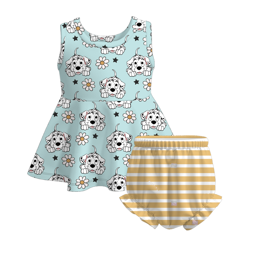 （Pre Order）Baby Girls Summer Character Print Short Set