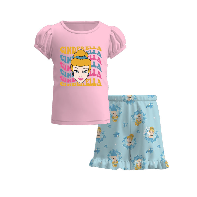 （Pre Order）Girls Summer Characters Short Set