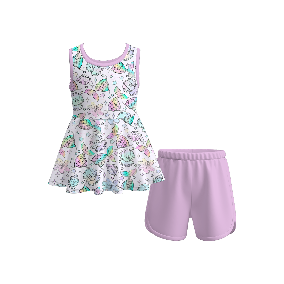 （Pre Order）Girls Summer Farm Print Short Set