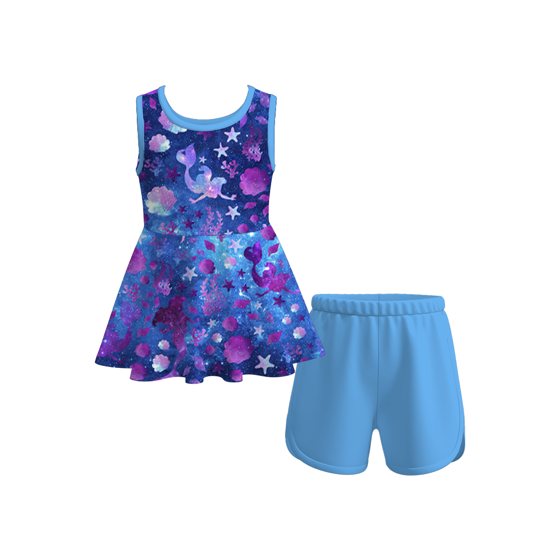 （Pre Order）Girls Summer Farm Print Short Set