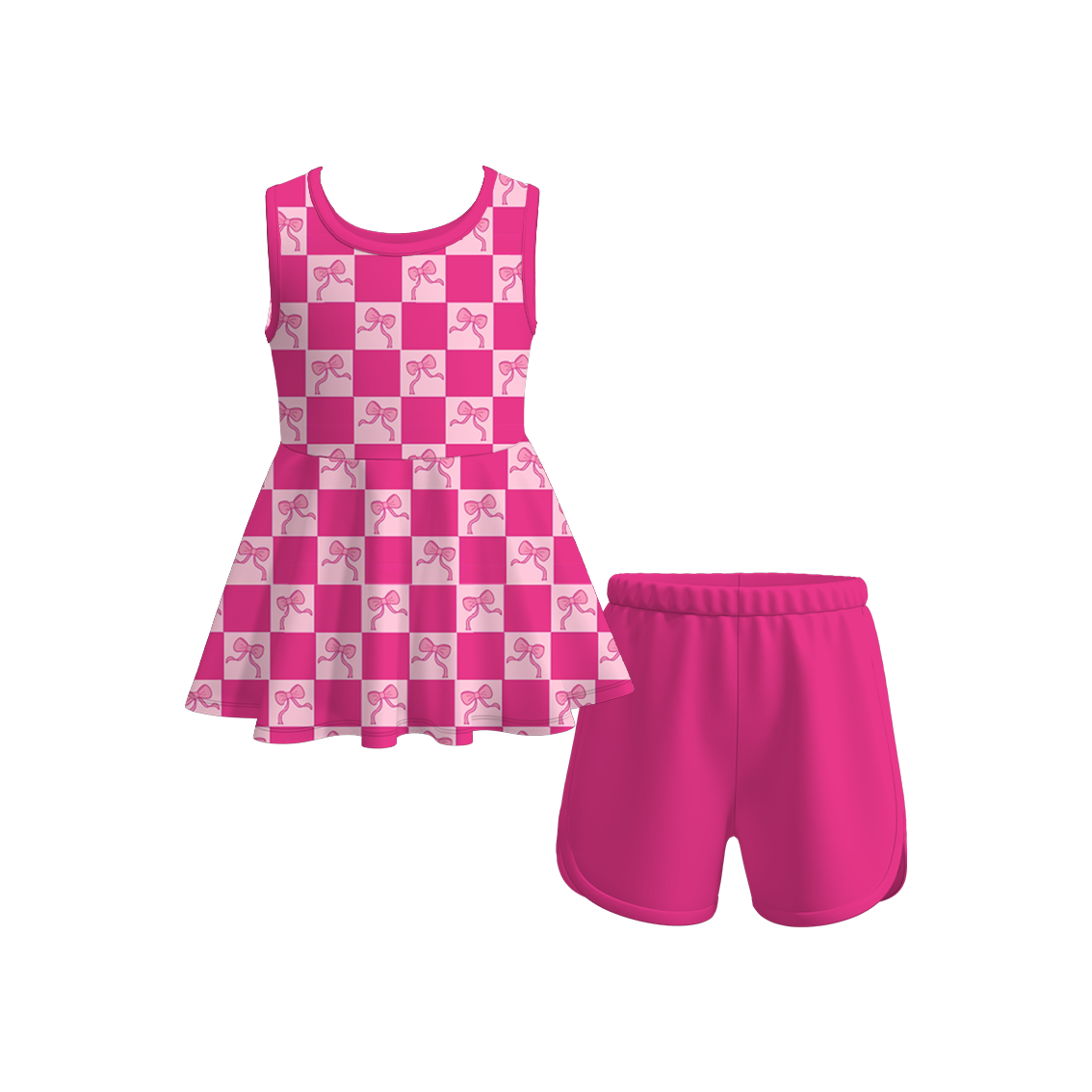 （Pre Order）Girls Summer Farm Print Short Set