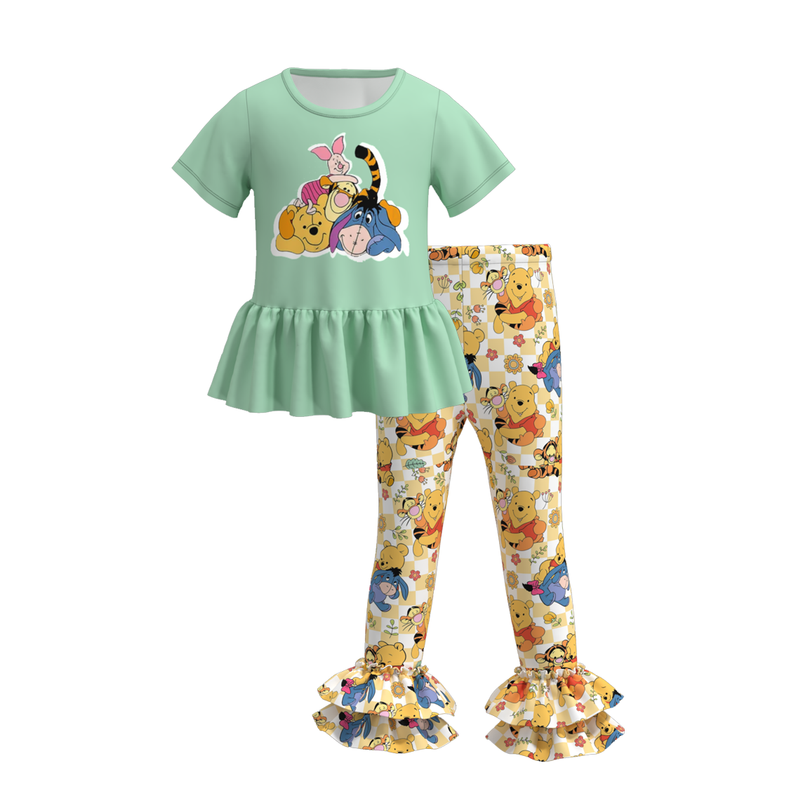 （Pre Orders）Girls Cartoon Print Outfit Set