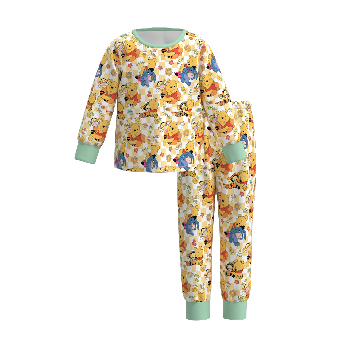 （Pre Orders）Girls Cartoon Print Pajamas