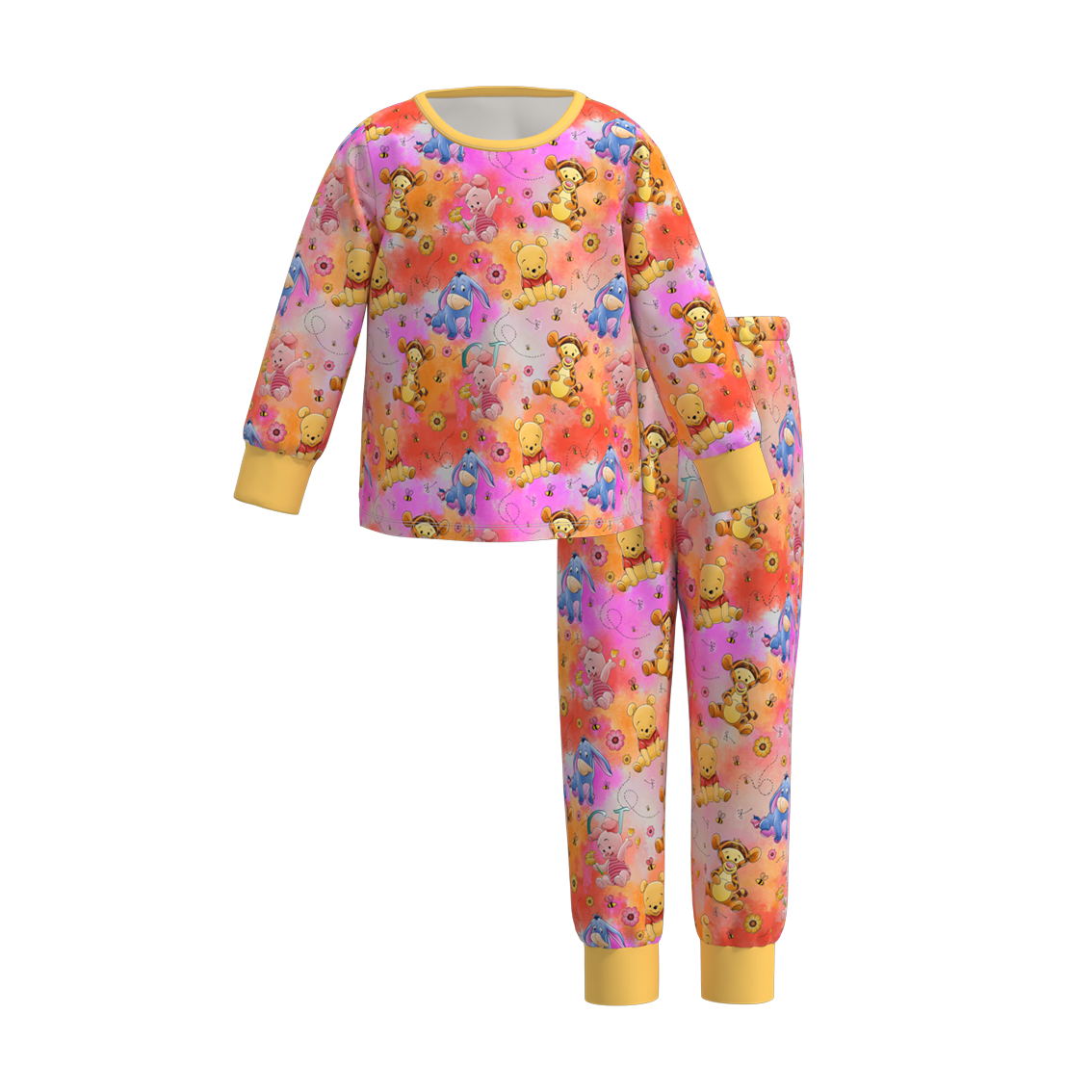 （Pre Orders）Girls Cartoon Print Pajamas