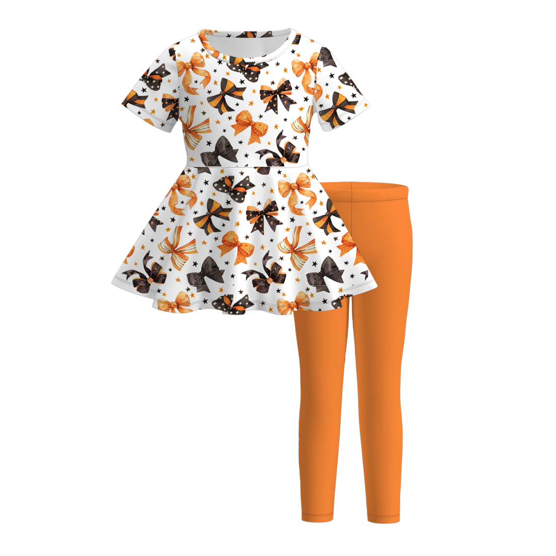 （Pre Order）Girls Halloween Print Outfit Set