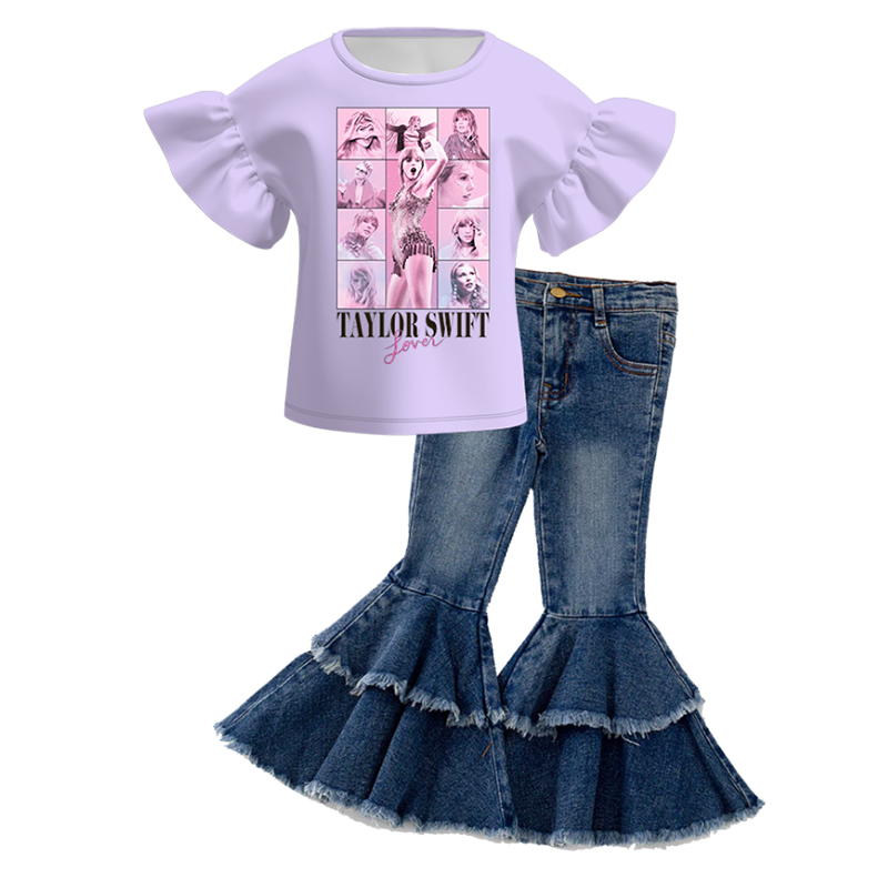 （Pre Order+Pant In Stock）Girls TS Print Outfit Set