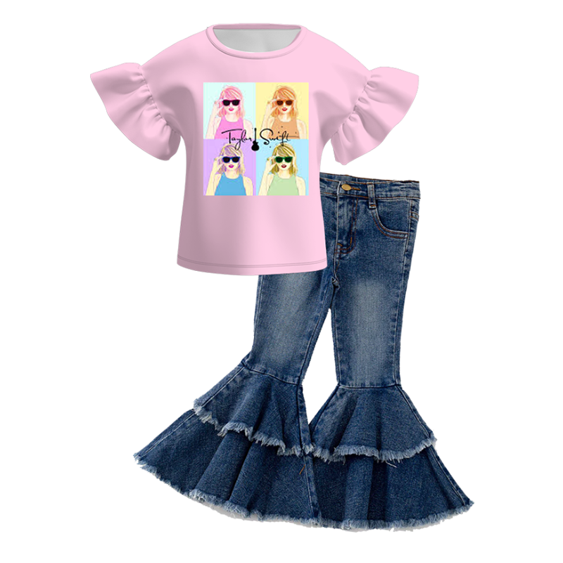 （Pre Order+Pant In Stock）Girls TS Print Outfit Set