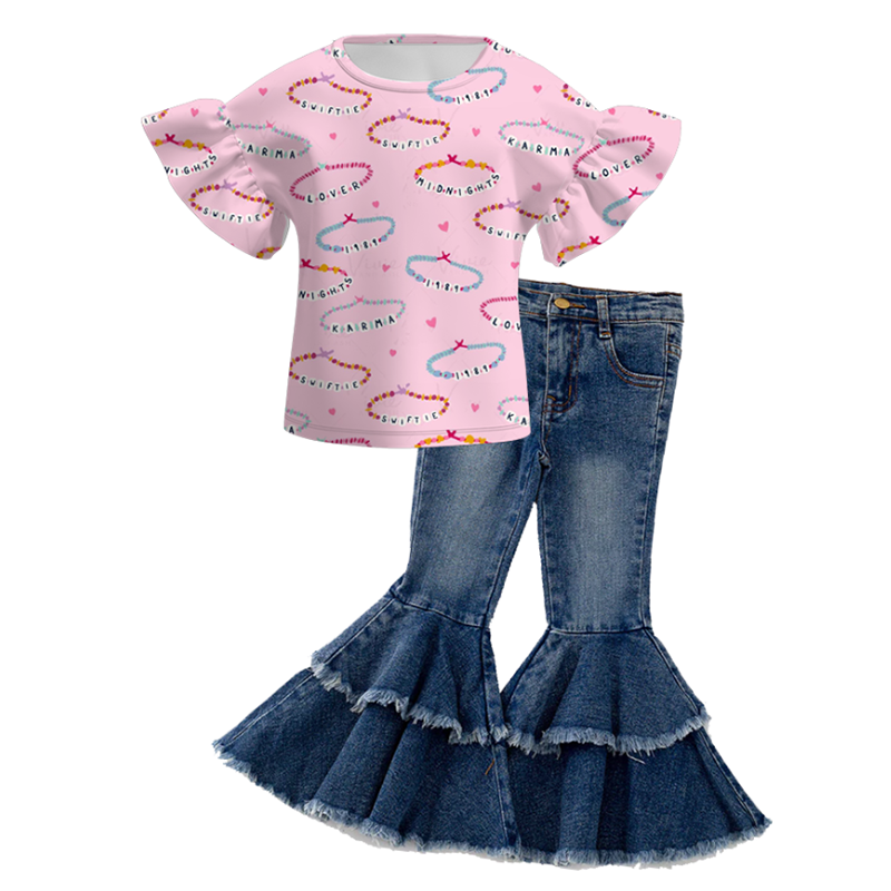 （Pre Order+Pant In Stock）Girls TS Print Outfit Set