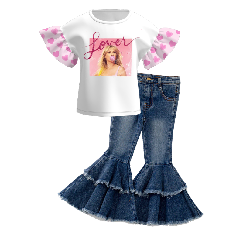 （Pre Order+Pant In Stock）Girls TS Print Outfit Set