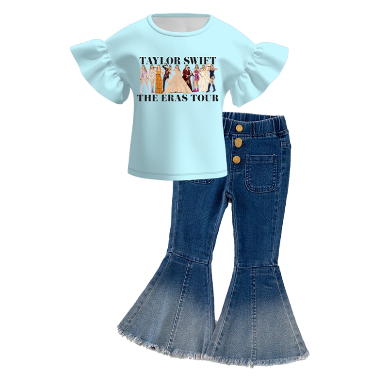 （Pre Order+Pant In Stock）Girls TS and Cartoon Print Outfit Set