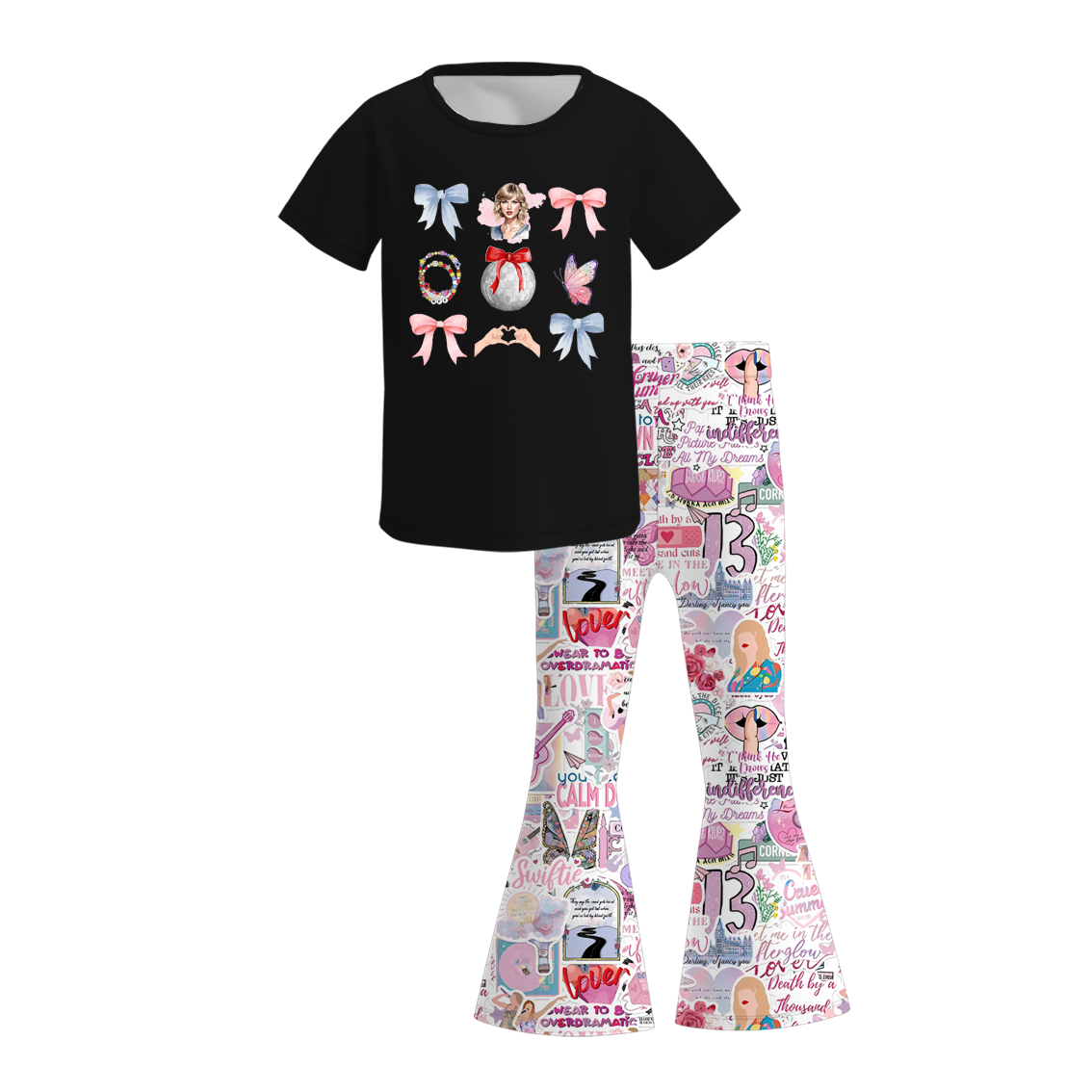 （Pre Order）Girls TS Print Outfit Set