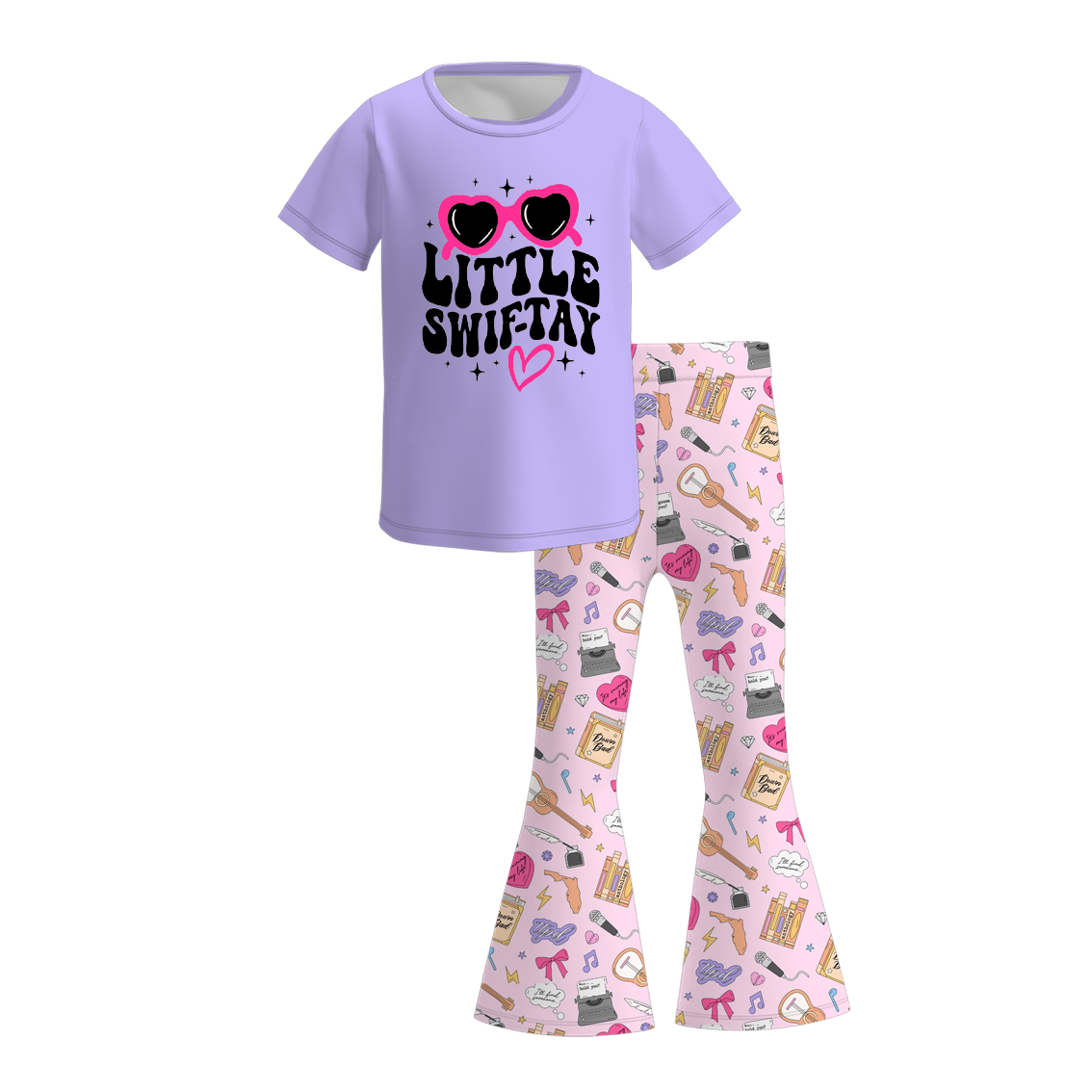 （Pre Order）Girls TS Print Outfit Set