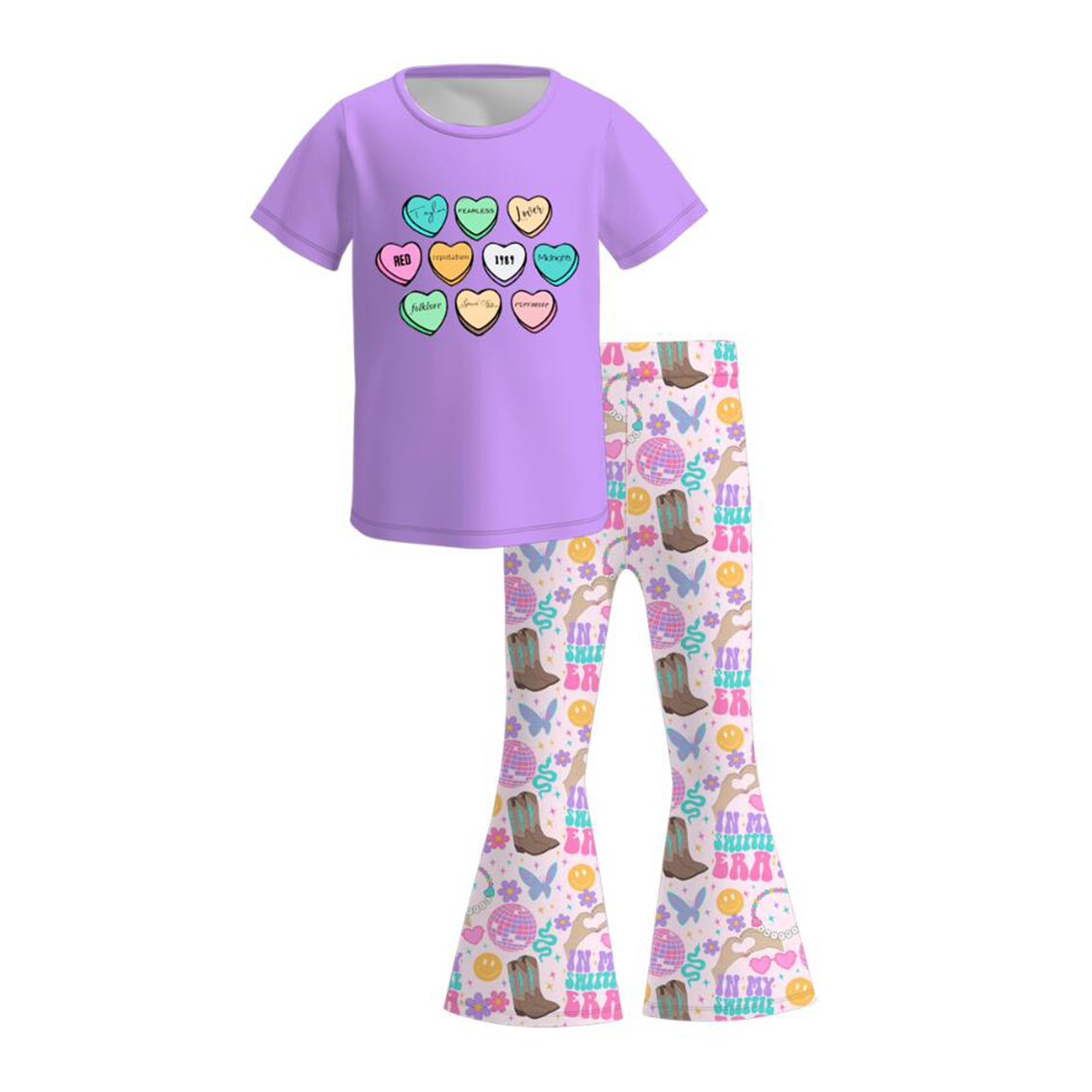 （Pre Order）Girls TS Print Outfit Set