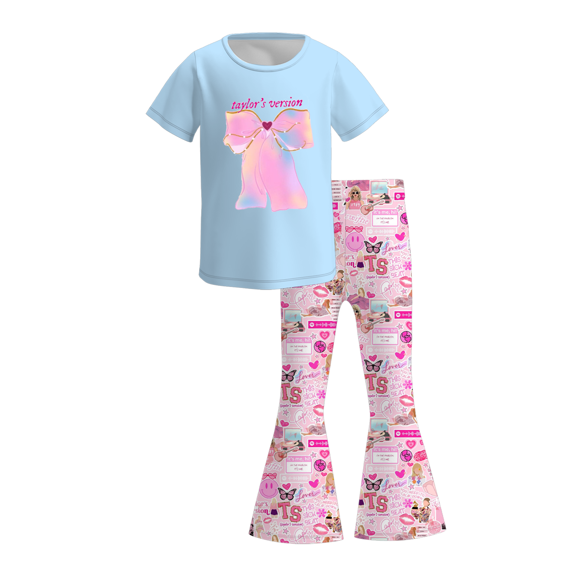 （Pre Order）Girls TS Print Outfit Set