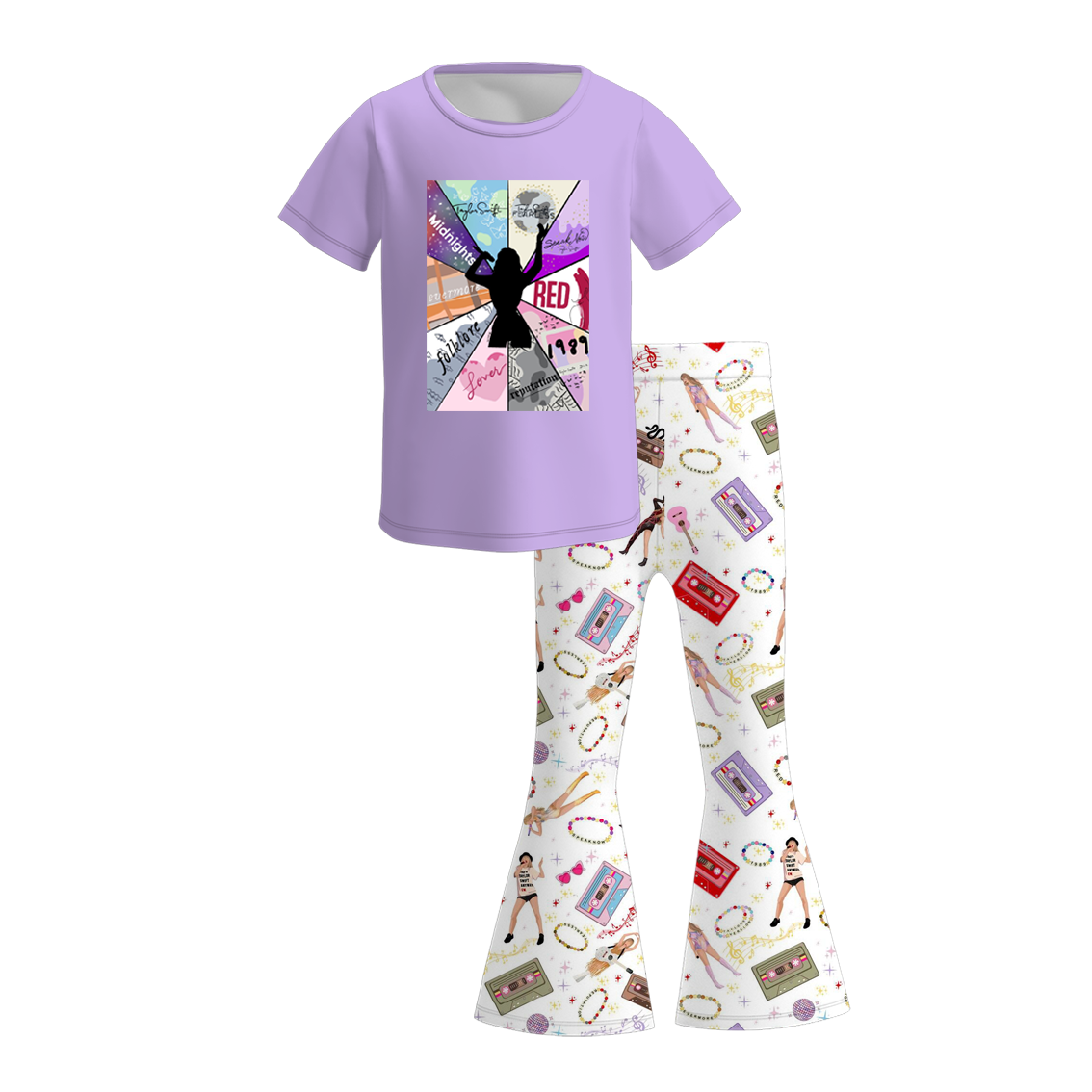 （Pre Order）Girls TS Print Outfit Set