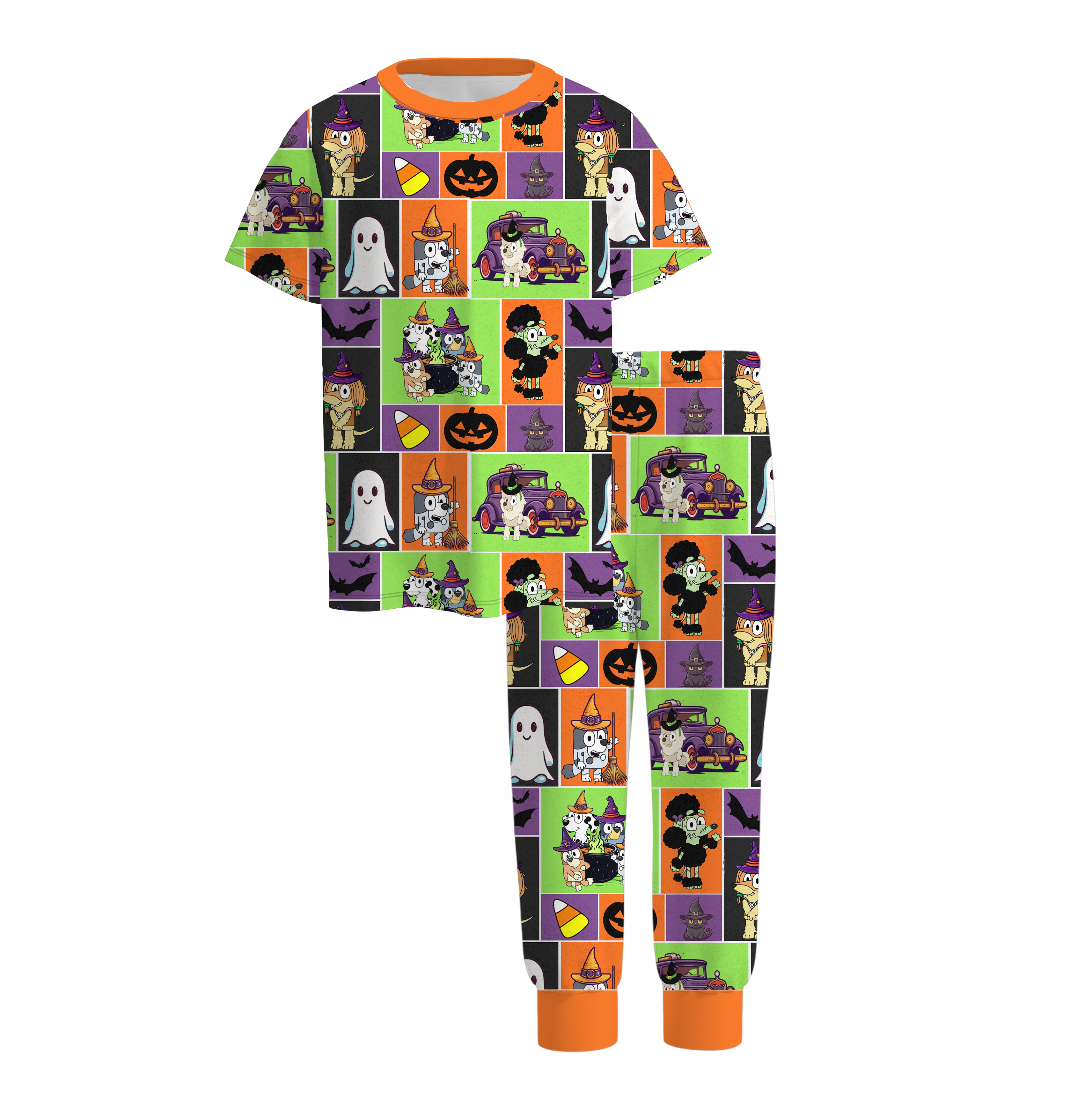 （Pre Order）Boys Halloween Cartoon Print Pajamas