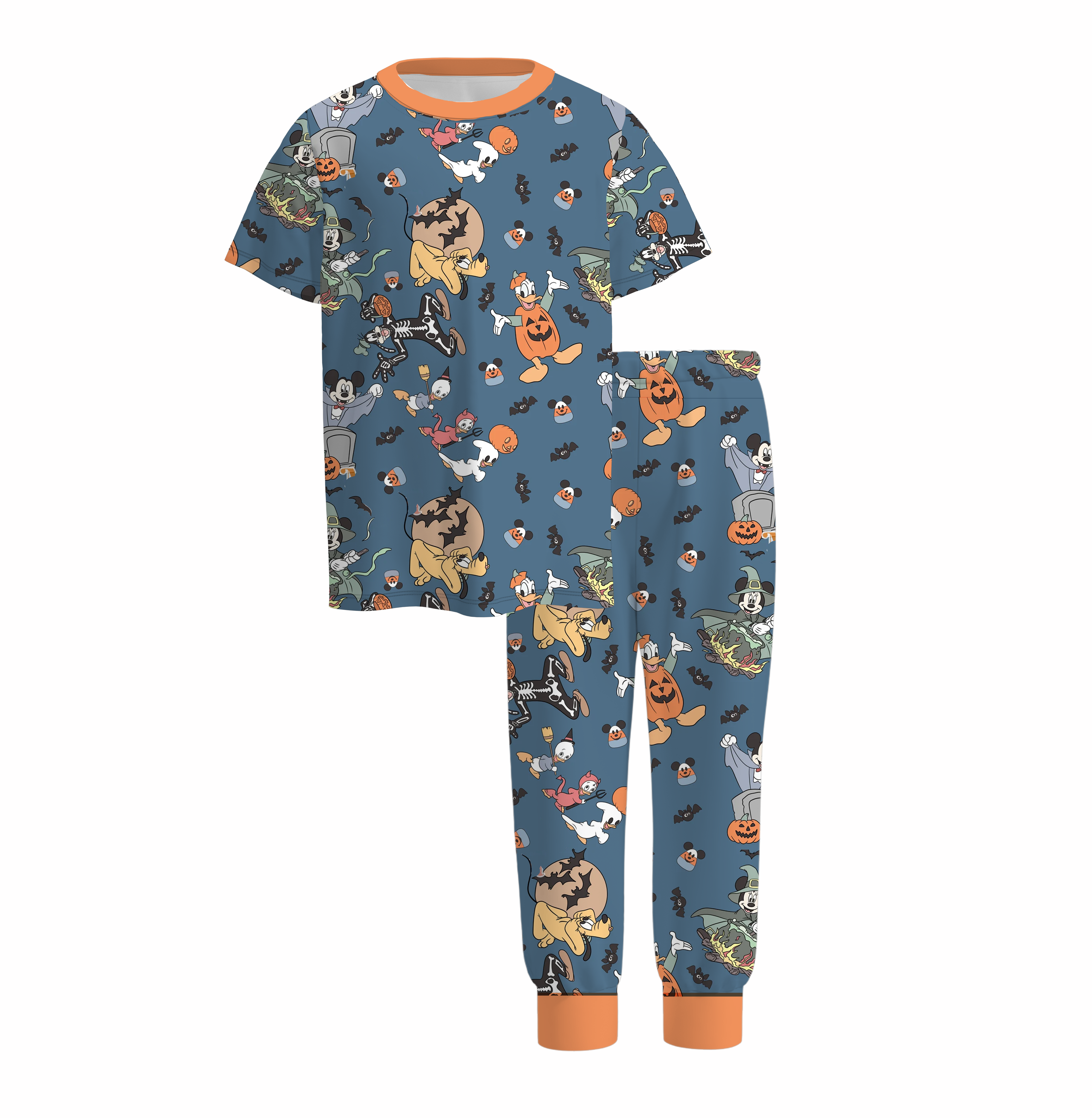 （Pre Order）Boys Halloween Cartoon Print Pajamas