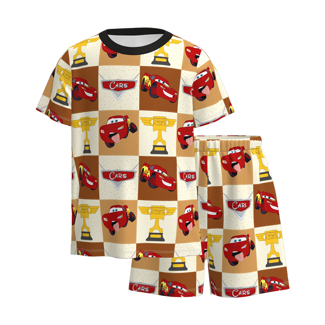 （Pre Order）Boys Spring and Summer Truck Print Pajamas