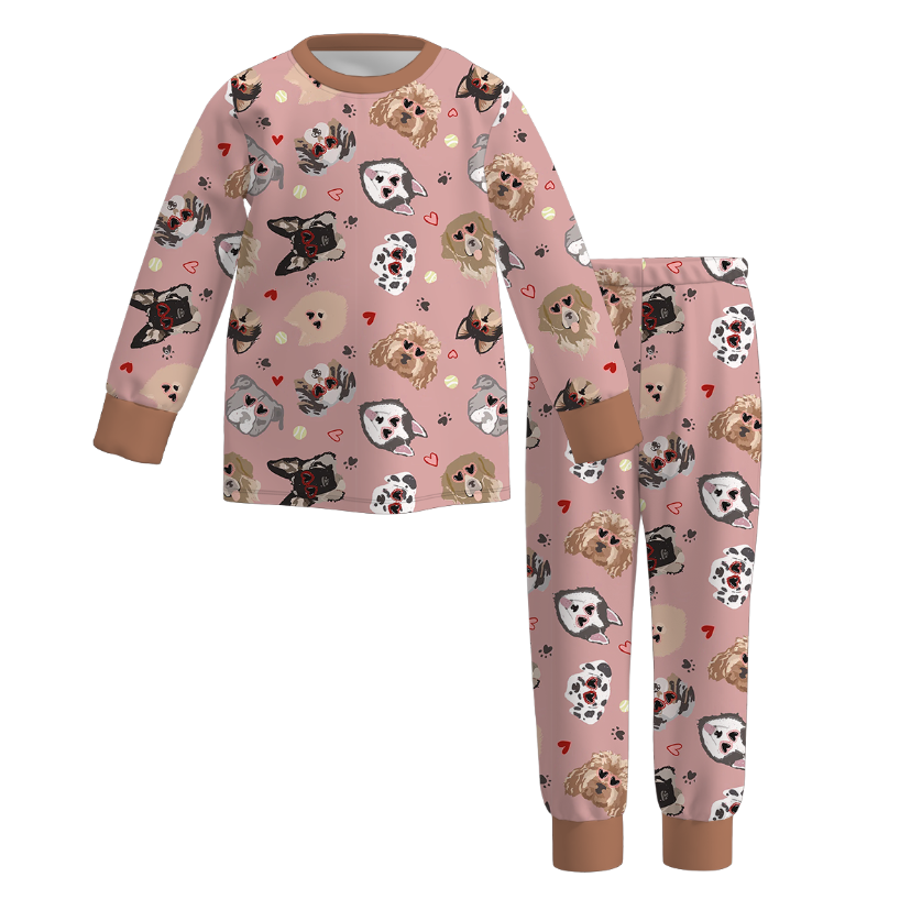 （Pre Order）Boys Valentine's Day Print Pajamas